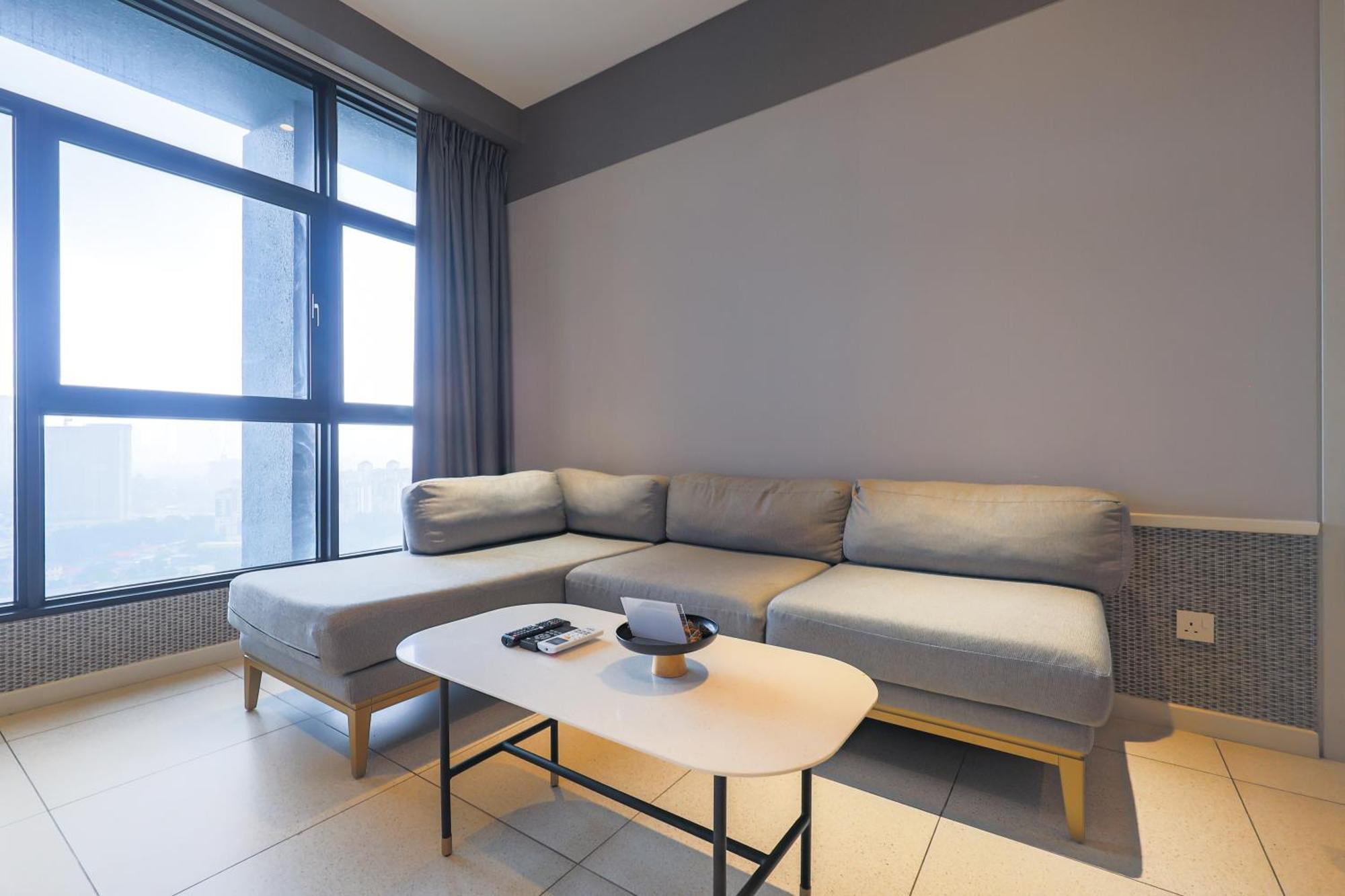 Millerz Square By Mykey Apartman Kuala Lumpur Kültér fotó A 3D rendering of a living room