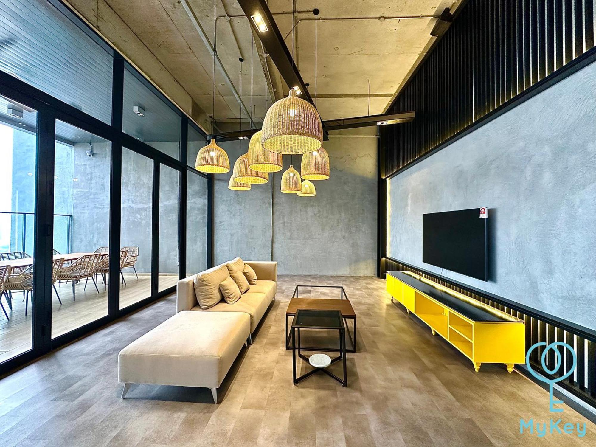 Millerz Square By Mykey Apartman Kuala Lumpur Kültér fotó The common room at the 10th floor